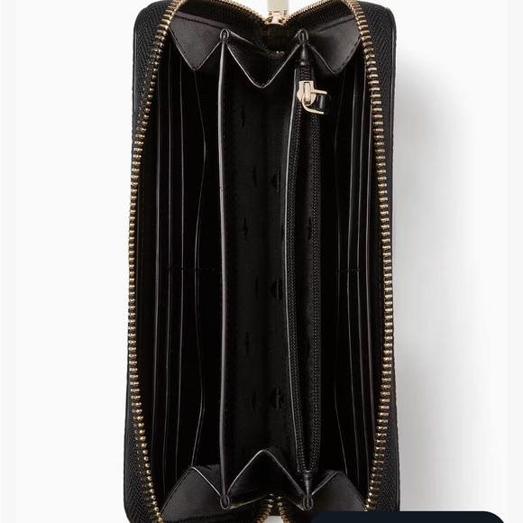 NWT Kate Spade Leila large continental black wallet - Picture 4 of 4